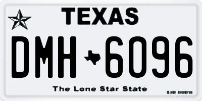 TX license plate DMH6096