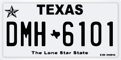 TX license plate DMH6101