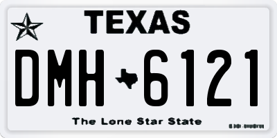 TX license plate DMH6121