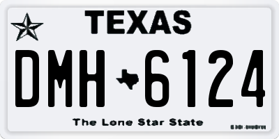 TX license plate DMH6124