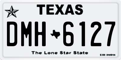TX license plate DMH6127