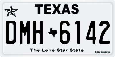 TX license plate DMH6142