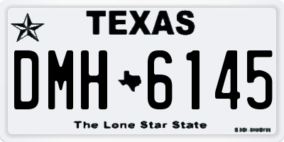 TX license plate DMH6145