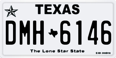 TX license plate DMH6146
