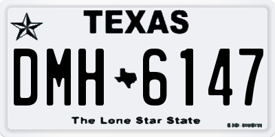 TX license plate DMH6147