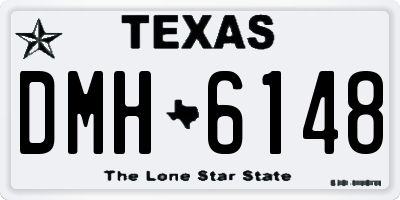 TX license plate DMH6148