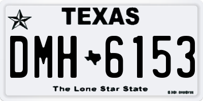 TX license plate DMH6153