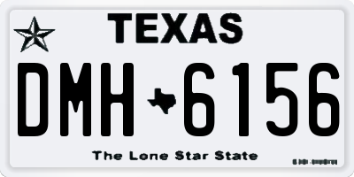 TX license plate DMH6156