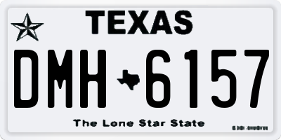 TX license plate DMH6157