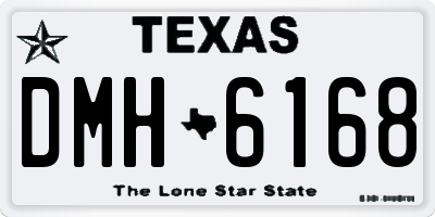 TX license plate DMH6168
