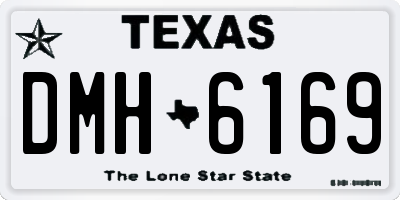 TX license plate DMH6169