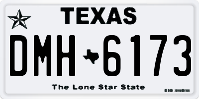 TX license plate DMH6173