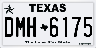 TX license plate DMH6175