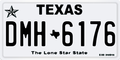 TX license plate DMH6176