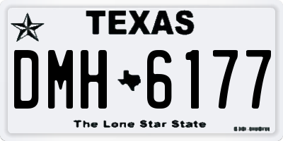 TX license plate DMH6177