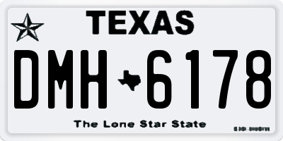 TX license plate DMH6178