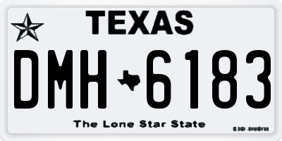 TX license plate DMH6183