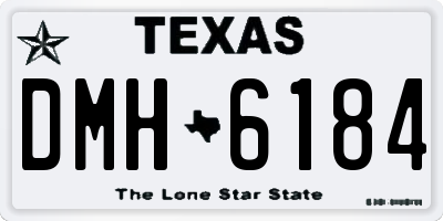 TX license plate DMH6184