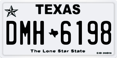 TX license plate DMH6198