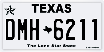 TX license plate DMH6211
