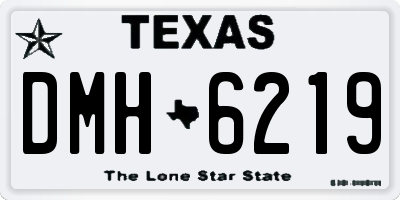 TX license plate DMH6219