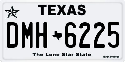 TX license plate DMH6225