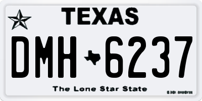 TX license plate DMH6237