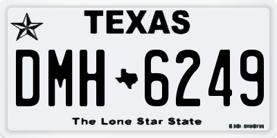 TX license plate DMH6249