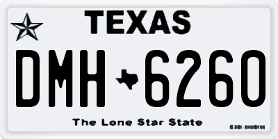 TX license plate DMH6260