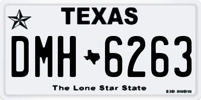 TX license plate DMH6263