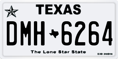 TX license plate DMH6264