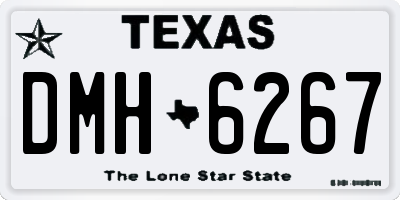 TX license plate DMH6267