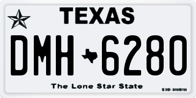 TX license plate DMH6280
