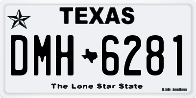 TX license plate DMH6281