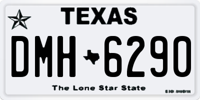 TX license plate DMH6290