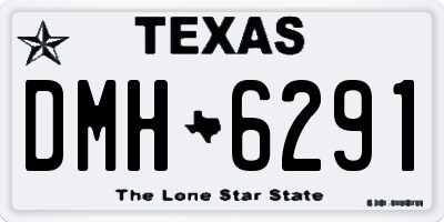 TX license plate DMH6291