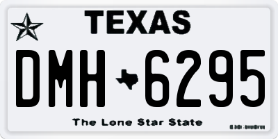 TX license plate DMH6295