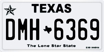 TX license plate DMH6369