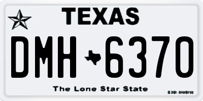 TX license plate DMH6370