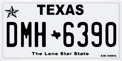 TX license plate DMH6390