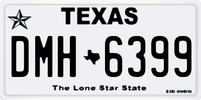 TX license plate DMH6399