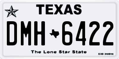 TX license plate DMH6422
