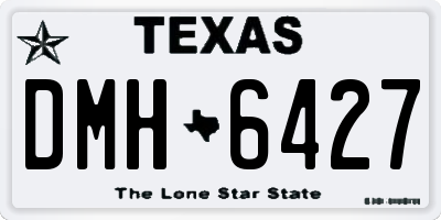 TX license plate DMH6427