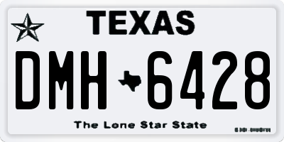 TX license plate DMH6428