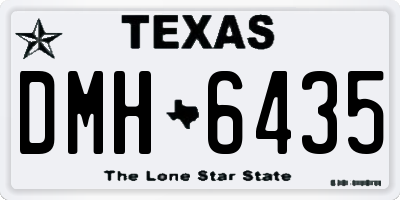 TX license plate DMH6435
