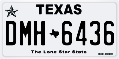 TX license plate DMH6436