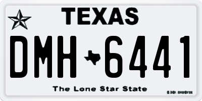 TX license plate DMH6441
