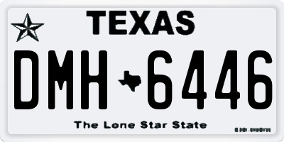 TX license plate DMH6446