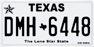 TX license plate DMH6448