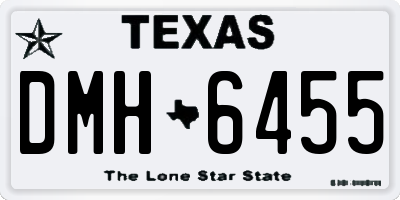 TX license plate DMH6455
